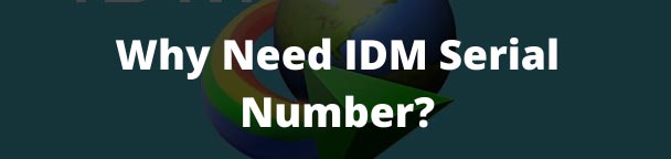 Why Need IDM Serial Number?