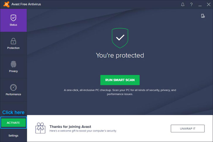 find avast activation code