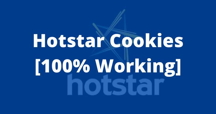 Hotstar Cookies