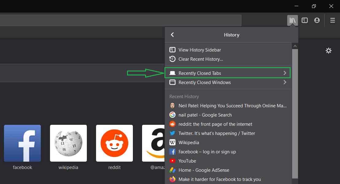 How To Reopen Closed Window