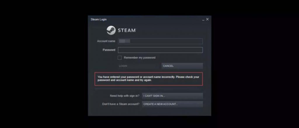 Cause of Steam Network Error