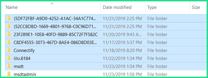 what is msdtadmin folder