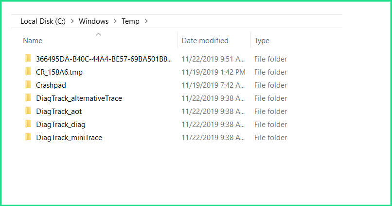 Delete the Temp Folder