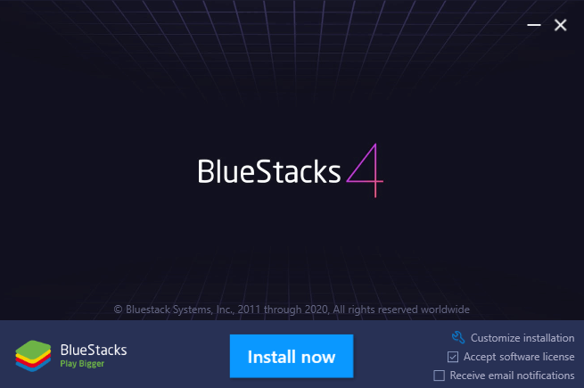 what version of android is bluestacks running