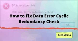data error cyclic redundancy check windows 7