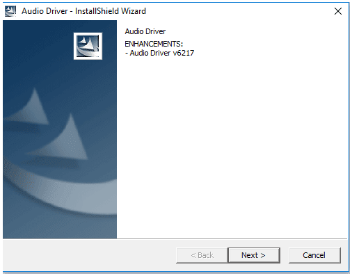 Install or Reinstall Audio Driver
