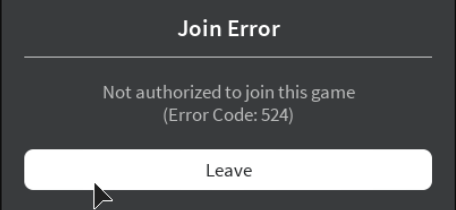 Roblox Error 524