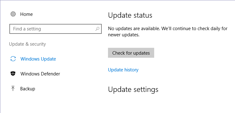 Update Windows