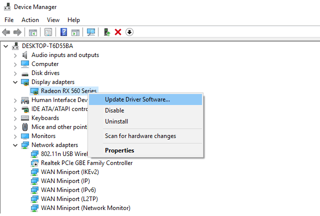 Using the Basic Display Driver from Microsoft