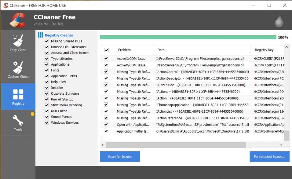 Using CCleaner