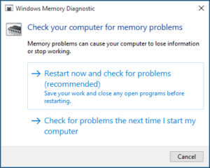 Run a Memory Check