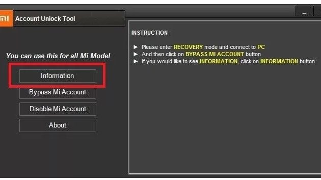 How to Bypass MI Account on PC 1