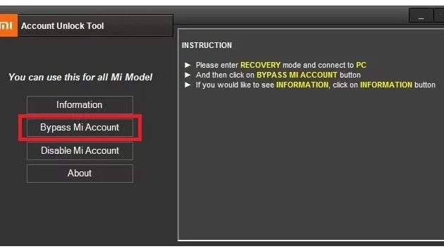 How to Bypass MI Account on PC