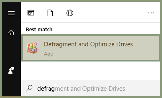 Perform a Disk Defrag