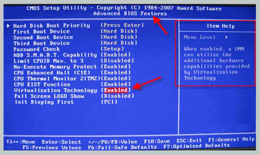 Enabling VT-X From BIOS Settings