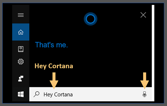 Examples of Hey Cortana's Commands