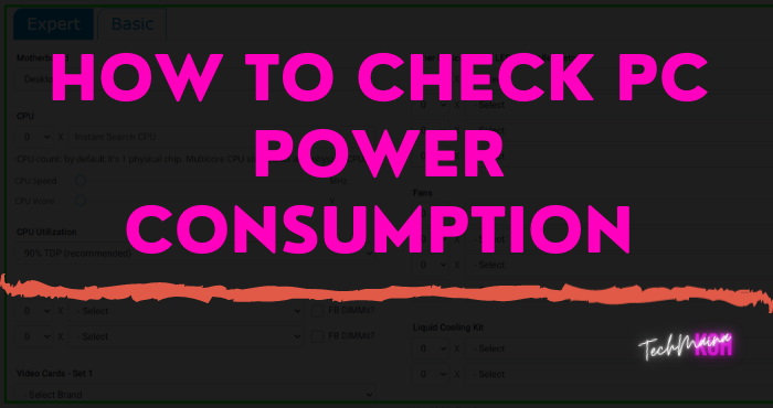 How To Check PC Power Consumption