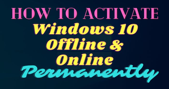 how to activate windows without internet