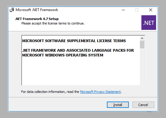 Install NET Framework