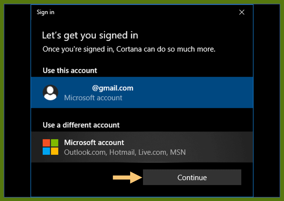 i cant sign into my microsoft account