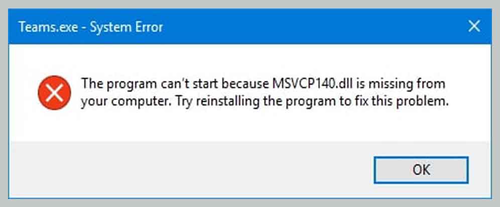 Why Does Msvcp140.dll Error Appear