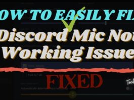 Discord Mic Not Working Issue
