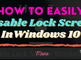 How To Disable Lock Screen Windows 10