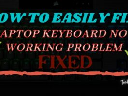 How To Fix Laptop Keyboard Not Working Problem