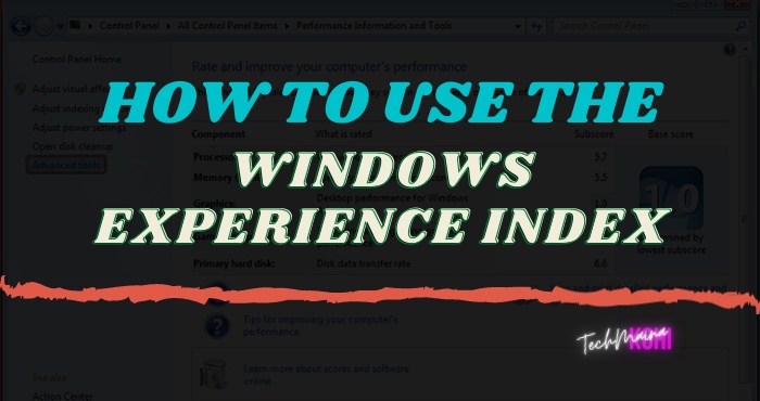 How to Use the Windows Experience Index In Windows 10