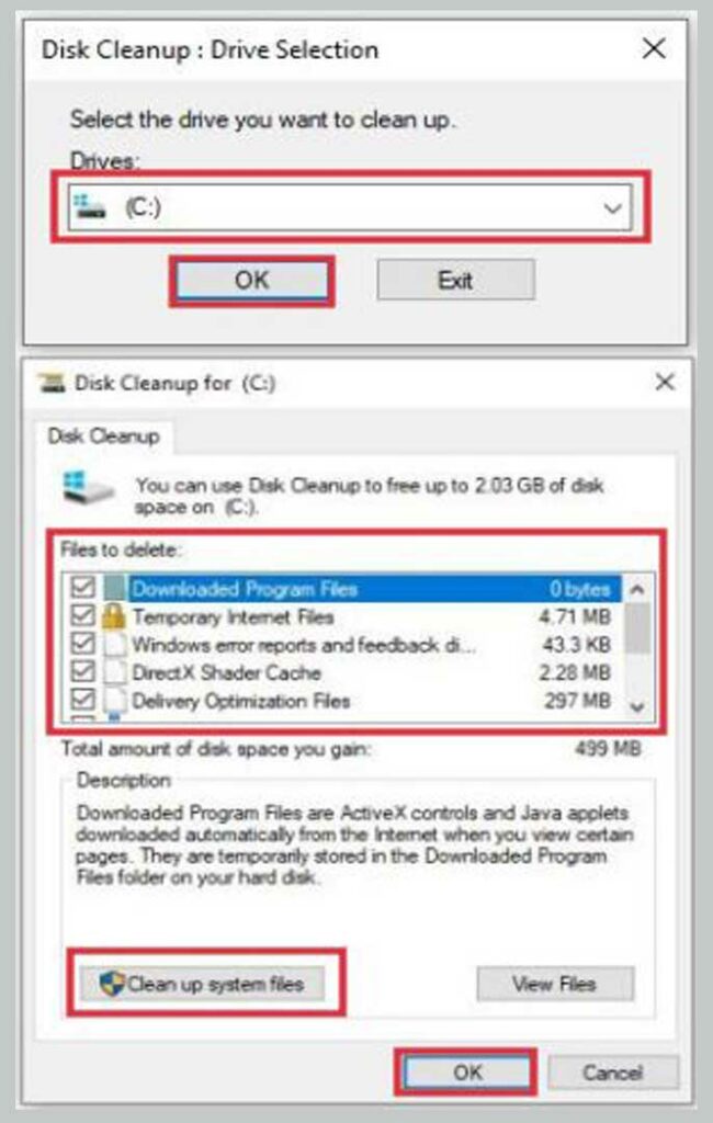 Run Disk Cleanup