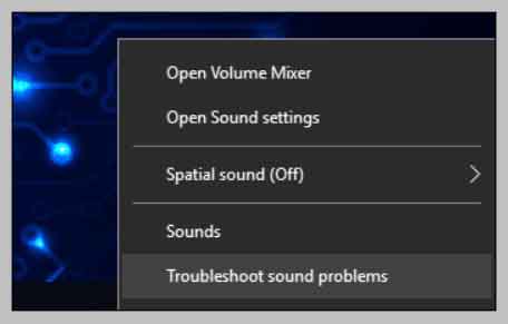 Run The Audio Troubleshooter