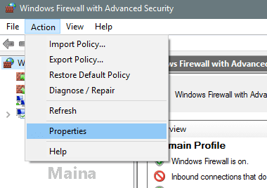 Second Way to Disable Windows Firewall