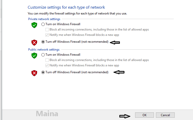 turn off windows firewall powershell