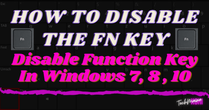 How To Disable The Fn Key Function Key In Windows 7 8 10 TechMaina