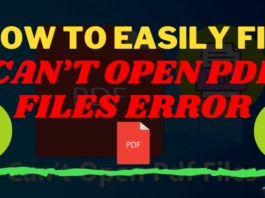 How To Fix Can’t Open PDF Files Error In Windows 10
