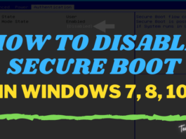 How to Disable Secure Boot In Windows 7, 8, 10