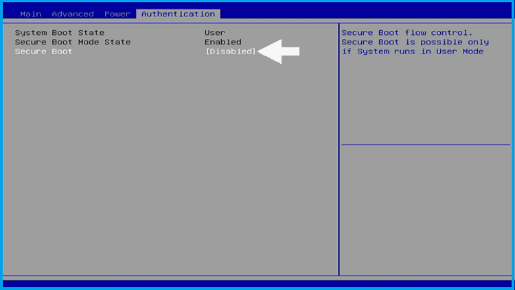 How to Disable Secure Boot