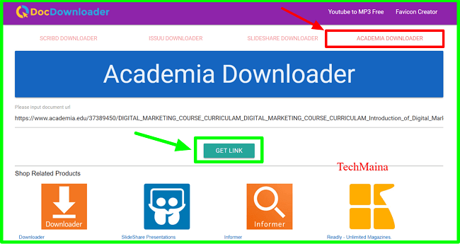 How to Download Academia Files Using DocDownloader