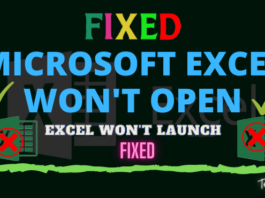 How to Fix Microsoft Excel Won't Open