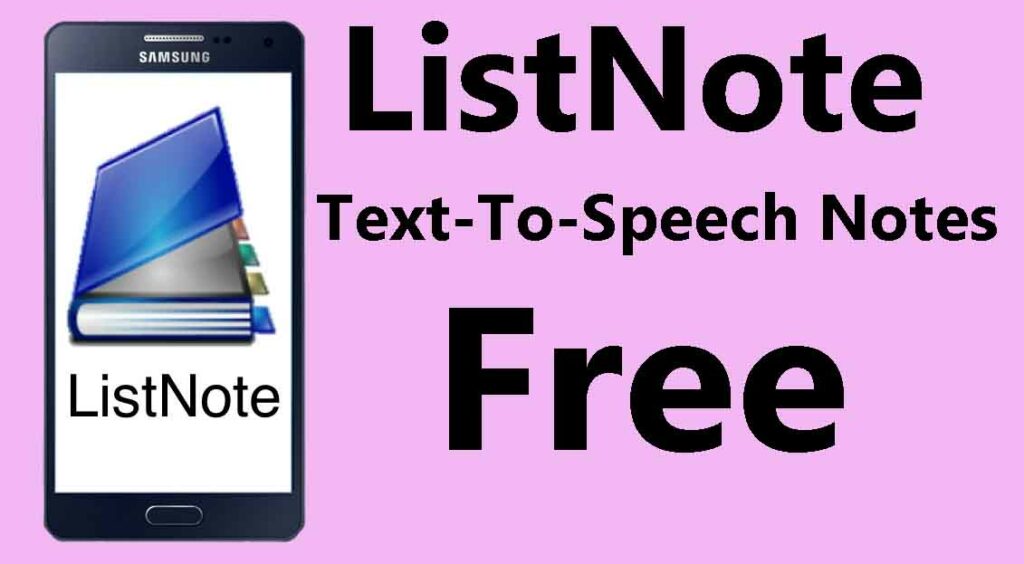 ListNote - Text-To-Speech Notes