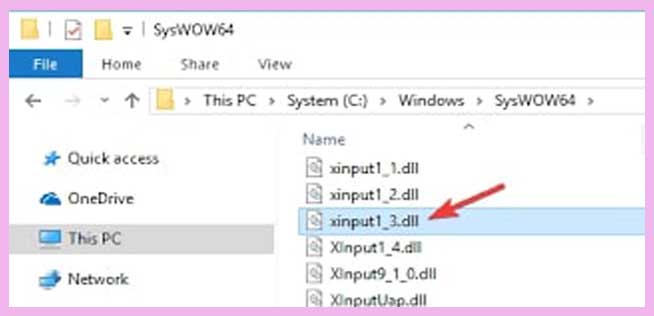 Make sure Xinput1_3.dll is in the SysWOW64 folder