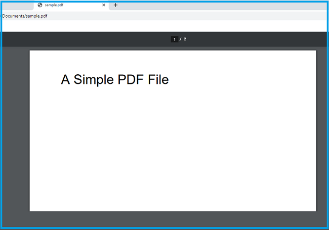 Open PDF Via Browser