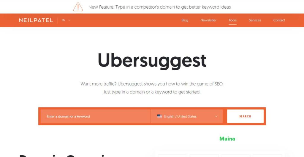 Ubersuggest