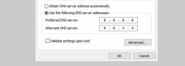 Use Google's Public DNS Server