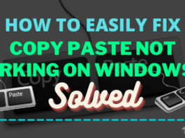 How To Fix Copy Paste Not Working On Windows 10