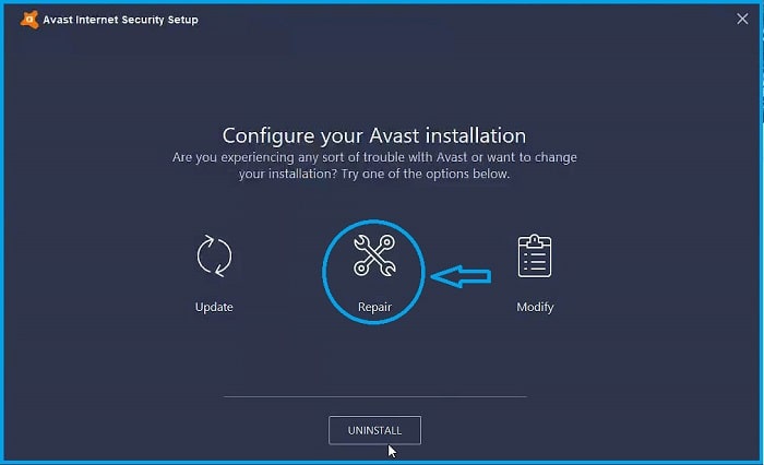 repair avast