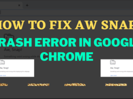 How To Fix Aw Snap! Crash Error In Google Chrome