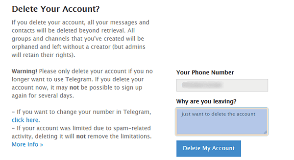 How to Delete Telegram Account Manually