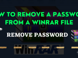 How To Remove a Password From a winRar File