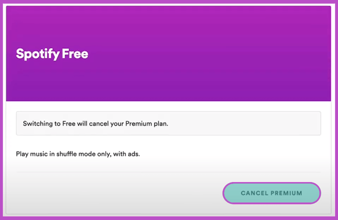 cancel spotify premium in app cancel spotify premium in app
